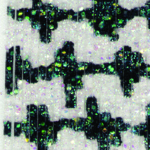Untied Skirts-Clear Green Crystal with Black Barbwire