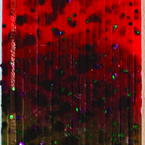 Untied Skirts-Red & Green with Green and Purple Crystals