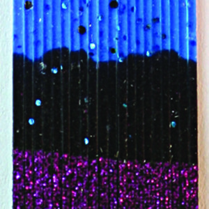 Untied Skirts-Black, Blue & Purple with Purple Glitter & Blue Crystal