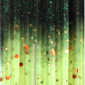 Untied Skirts-Black & Chartreuse Stripe with Gold & Orange Metal Flake