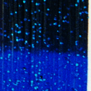 Untied Skirts-Black with Blue Metal Flake / Blue Tip with Black Metal Flake