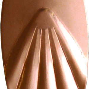 Willowleaf Fluted Blades Polished Copper Size 7