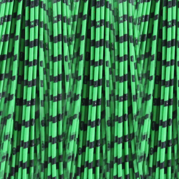 Barred Bulk Rubber - Green with Black