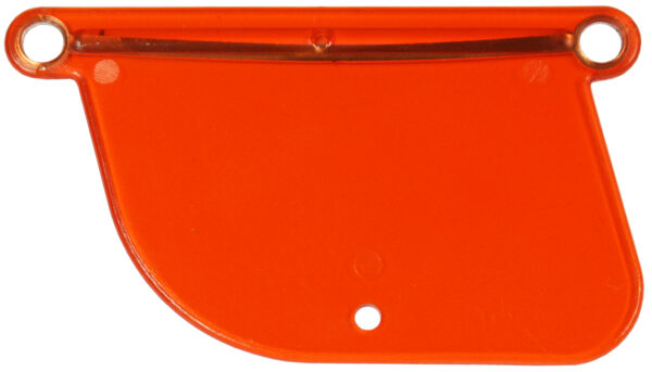 Plastic Trolling Rudder-Flourescent Salmon Red