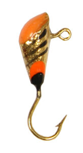 Shad Dart-Size 10-Gold with Orange Super Glow