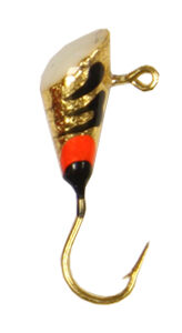 Shad Dart-Size 10-Gold with White Super Glow