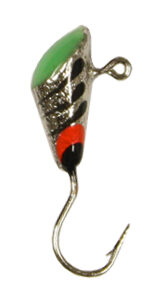 Shad Dart-Size 10-Silver with Green Super Glow