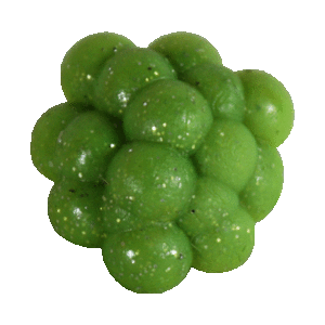 Fish Egg Cluster-Lime Green with Silver Metal Flake
