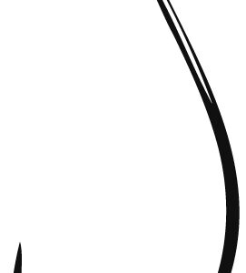 Gamakatsu Hooks Worm Hooks- Offset Shank Round Bend Black Size 5/0