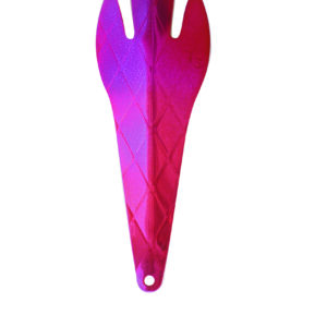 Silver Leaf Trolling Spoons Plum Crazy Size 1