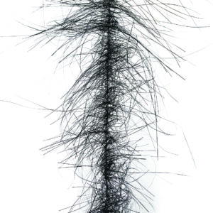 Dubbing Brushes Angel Hair 6" Black