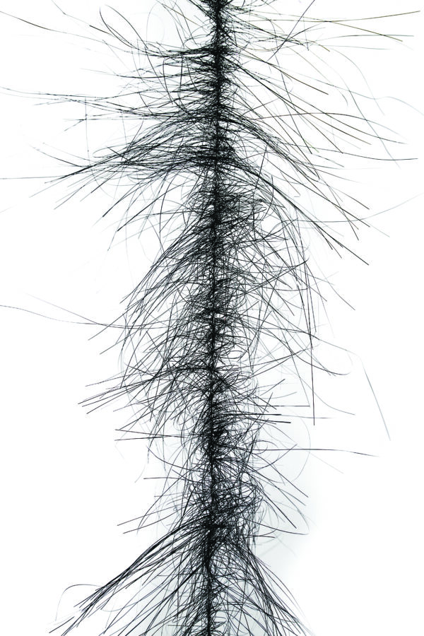 Dubbing Brushes Angel Hair 6" Wide Black