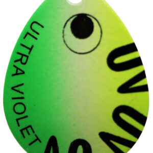 UV Splash Spinner Blade - Chartreuse and Green - Size 3