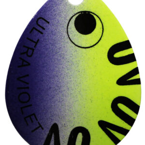 UV Splash Spinner Blade - Chartreuse and Purple - Size 3