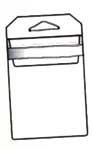 Clear Vinyl Hanging Holders- 4 7/8" x 2 3/4"