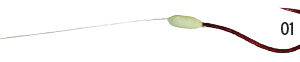 Owner Walleye Plus Snell - 8# Test - Size 6 Hook