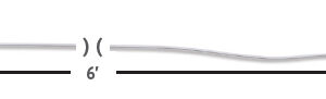 VMC Snelled Hook Black Nickel Style M6