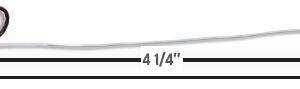 VMC Snelled Hook Black Nickel Style M2