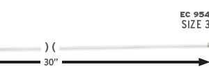 Treble Hook Snell - 40# Test - Size 3/0 Hook