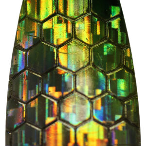 Hex Foil Casting Spoon - Green / Chartreuse - Size 6