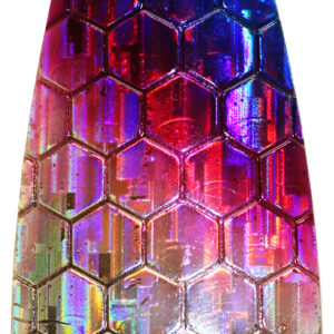 Hex Foil Casting Spoon - Blue / Pink - Size 7