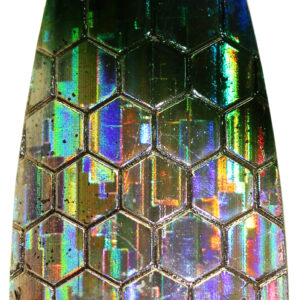 Hex Foil Casting Spoon - Blue / Green - Size 6