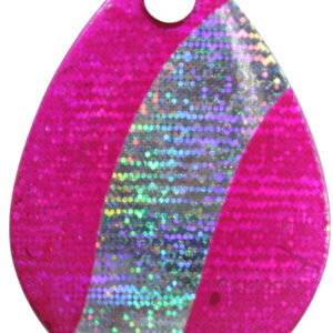 Colorado Spinner Blade-Size 5-Pink/Silver Stripe Iridescent Foilistic