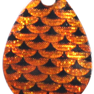 Colorado Spinner Blade-Size 5-Orange & Black Scale Iridescent Foilistic