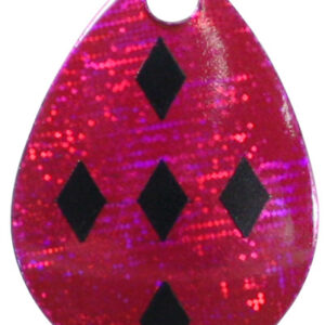Colorado Spinner Blade-Size 5-Pink & Black Diamond Iridescent Foilistic