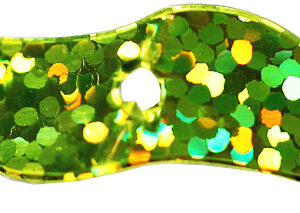 406 Blades - Chartreuse Sparkle - Size .875"