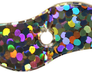 406 Blades - Silver Sparkle - Size 1.25"