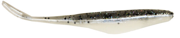 4" Jerk Minnow Plastic Bait Smoke Shad