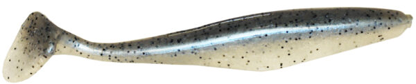 4" Paddle Tail Jerk Minnow Plastic Bait Grey Ghost