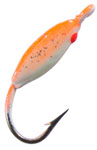 Glow Body Jig-Size 6-3/64 oz.-Orange and Glow with Glitter