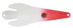 Silver Leaf Trolling Spoons Red & White Size 1