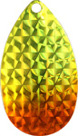Magnum Indiana Spinner Blades .025 Chartreuse & Orange Foil- Nickel Back Size 8