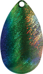 Magnum Indiana .045 Iridescent Foilistic Spinner Blades- Emerald Shiner Iridescent Foil Size 14