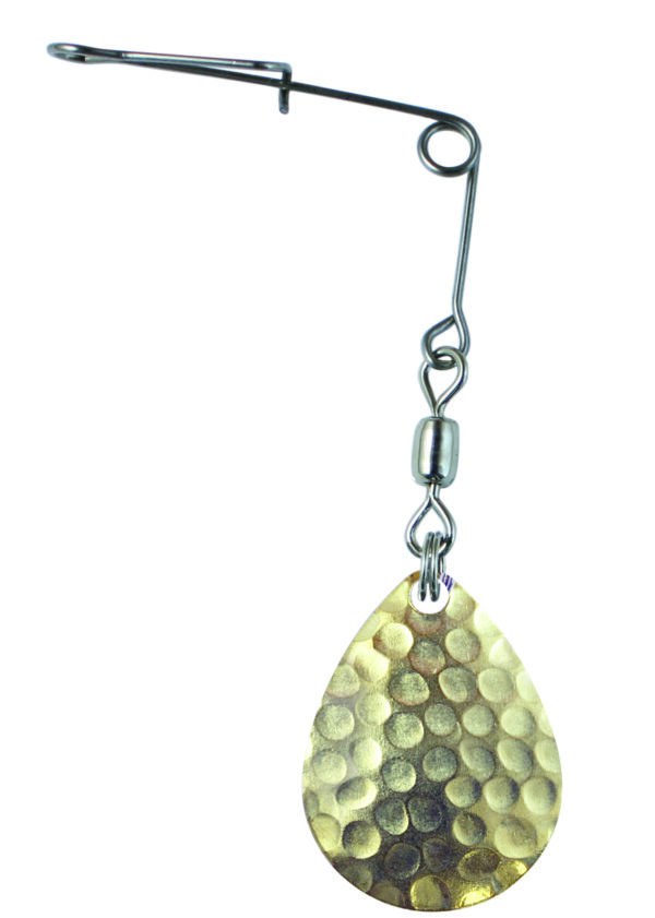 Jig Spinners Hammered Brass Size 00