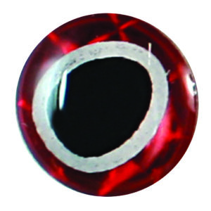 3-D Natural Molded Eyes Red Size 3/8"