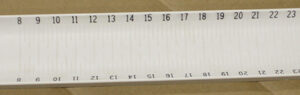 Hawg Trough- White 30" W Blackened Numbers