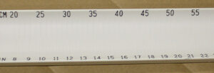 Hawg Trough- White 30" (inch/Metric) with Blackened Numbers