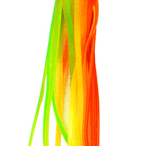 Squid Skirt- 4 3/4" Green, Orange, & Chartreuse