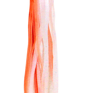Squid Skirt- 3 1/2" Orange & White