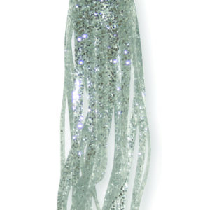 Squid Skirt- 4 3/4" Metallic Silver Flake