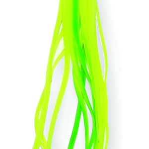 Squid Skirt- 4 3/4" Yellow with Green Stripes