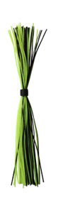 Silicone Rubber Skirts- Black & Chartreuse