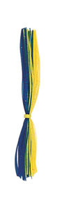 Silicone Rubber Skirts- Blue with Blue Metal Flake & Chartreuse with Gold Metal Flake