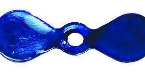 Foil Propeller Blades, Silver Foil, Blue Dye, Size 1