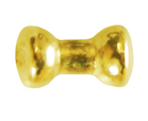 Barbell Eyes Polished Brass Style 82