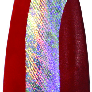 Casting Spoons Red & White Stripe Iridescent Foilistic Size 4